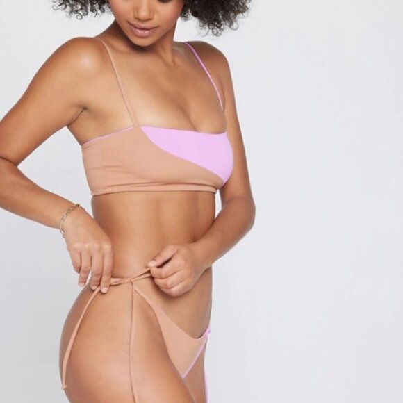 l*space dani color block bikini tie side bottoms - Picture 4 of 7